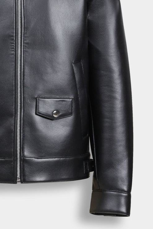 faux Leather Biker Jacket