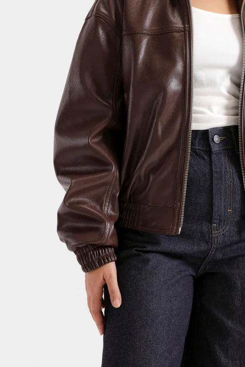 Faux Leather Jacket