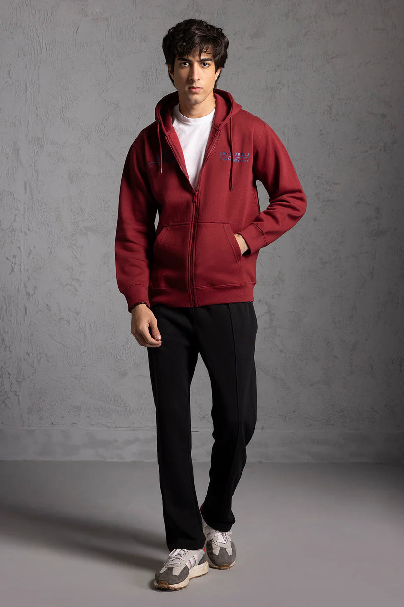 Graphic Zipper Hoodie - 5021