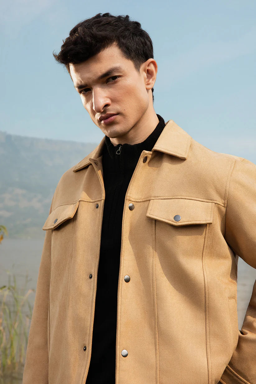 Faux Suede Jacket - s2