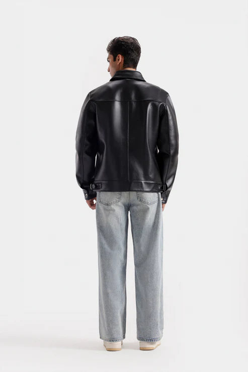 faux Leather Biker Jacket